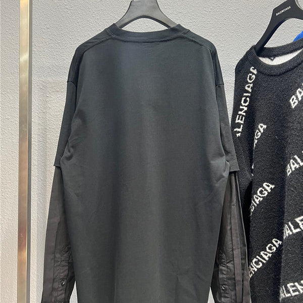 Close-up of Balenciaga designer clothing craftsmanship