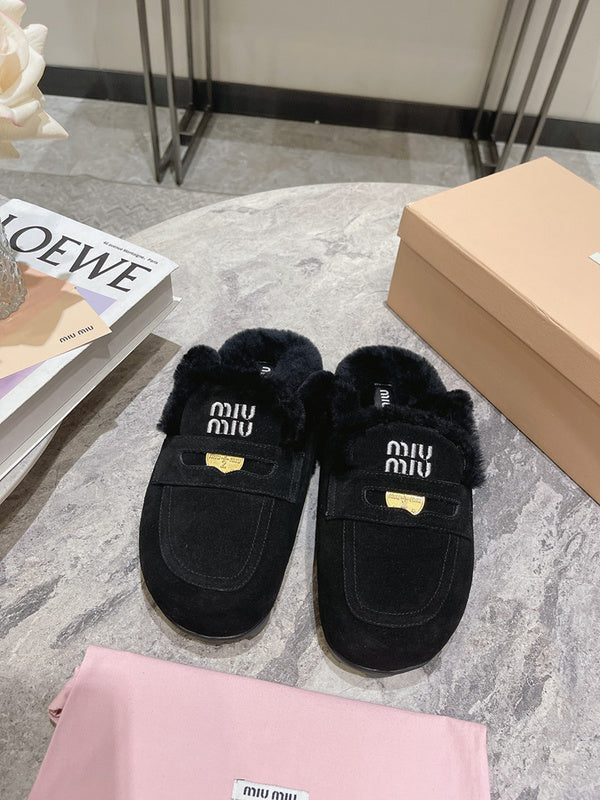Miu Miu luxury shoes detail shot