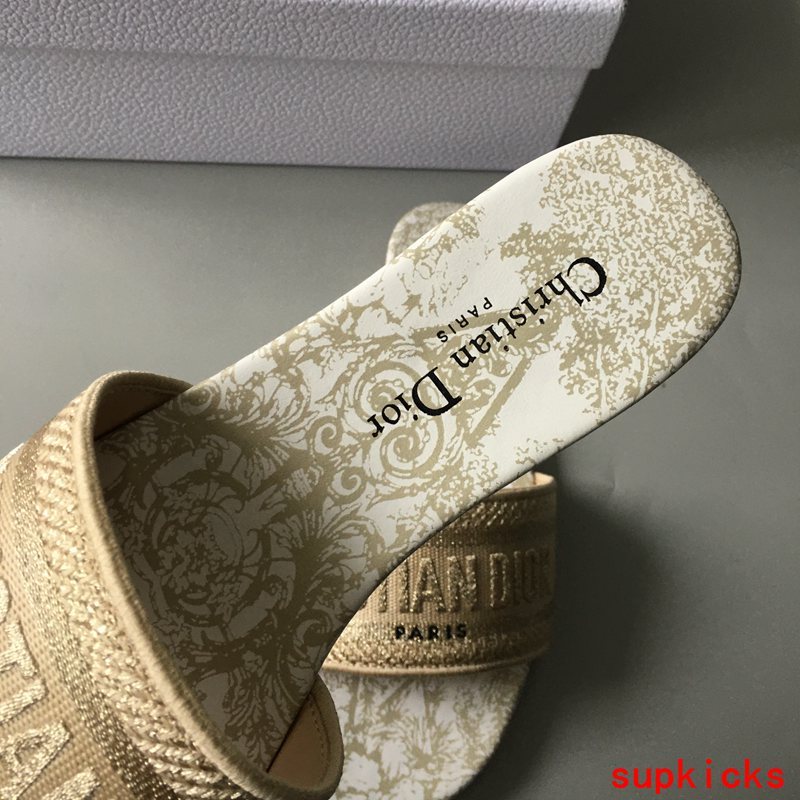 Dior Camel Ankle Strap Heels - Back View