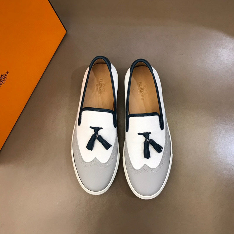 Hermès Red Low-Top Sneakers - Side Profile View