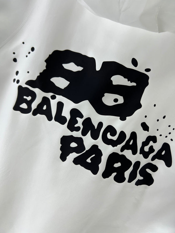 Close-up of Balenciaga designer clothing craftsmanship