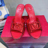 Valentino Garavani luxury shoes detail shot