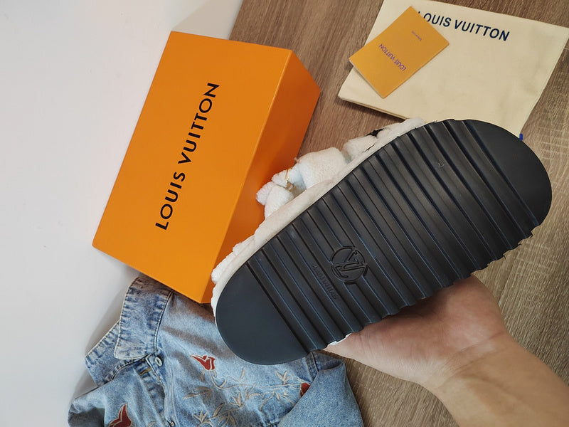Louis Vuitton Nude Loafer Flats - Lifestyle Styling Shot