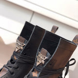 Close-up of Louis Vuitton shoes craftsmanship