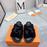 Louis Vuitton Grey Platform Heels - Lifestyle Styling Shot