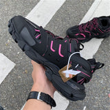 Balenciaga Grey High-Top Sneakers - Back View