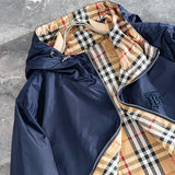 Close-up of Burberry designer clothing craftsmanship