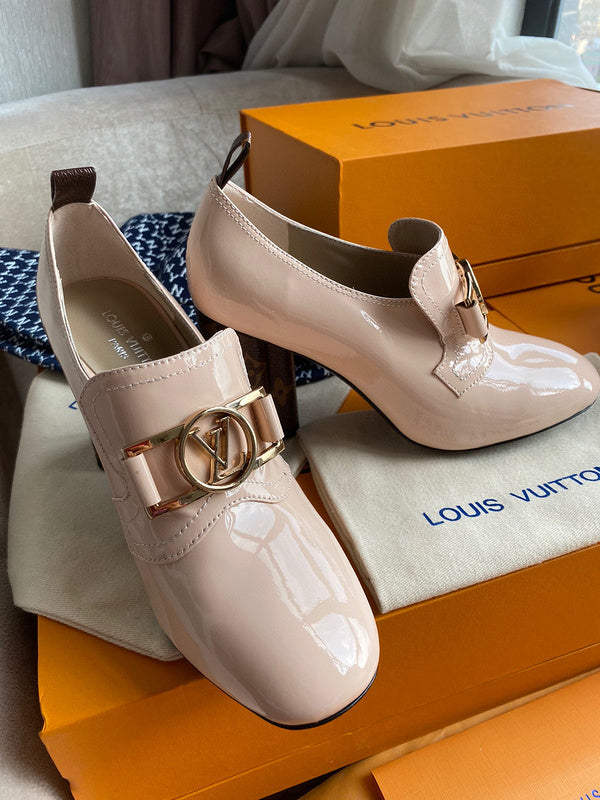 Close-up of Louis Vuitton shoes craftsmanship