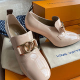 Close-up of Louis Vuitton shoes craftsmanship