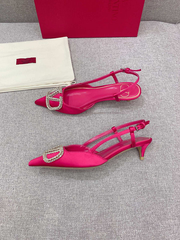 Close-up of Valentino Garavani shoes craftsmanship