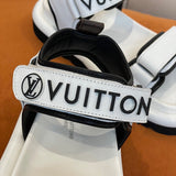 Louis Vuitton Nude Block Heel Pumps - Detail Shot of Craftsmanship