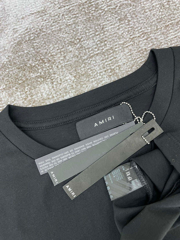Amiri luxury t-shirt detail shot