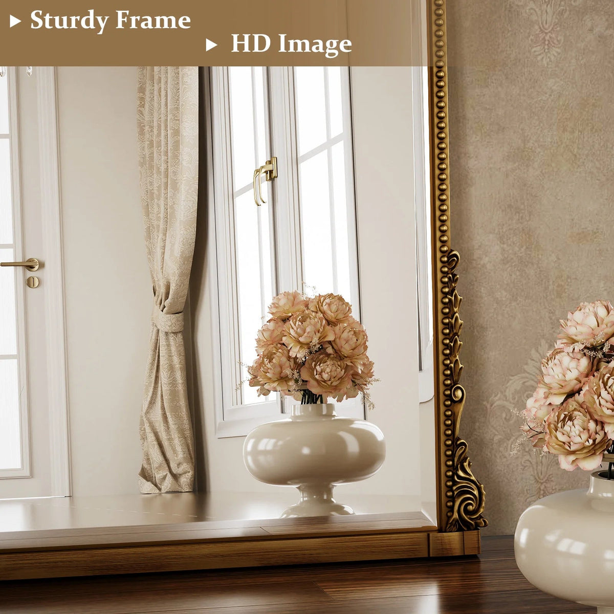40"X 28" Arched Vanity Mirror Decor Wall Mirror for Bathroom