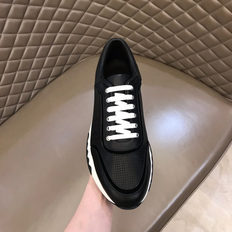 Hermès Grey Slip-On Sneakers - Close-Up Texture View