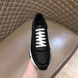Hermès Grey Slip-On Sneakers - Close-Up Texture View