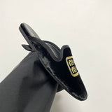 Close-up of Miu Miu shoes craftsmanship