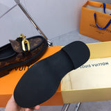 Louis Vuitton Red Platform Heels - Full Silhouette View