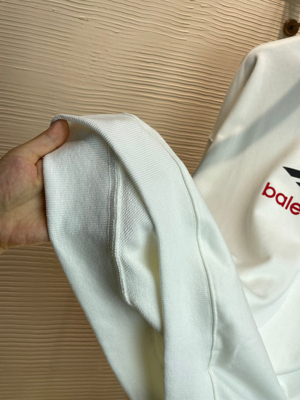 Close-up of Balenciaga designer clothing craftsmanship
