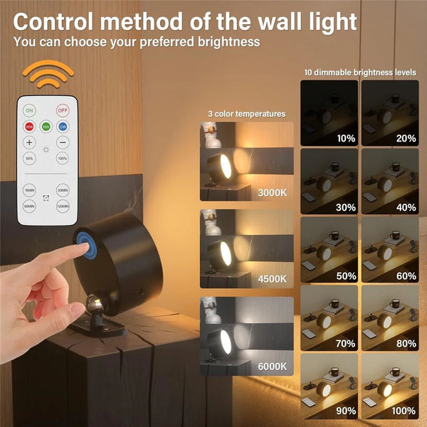 Battery Operated Wall Sconce