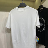 Close-up of Burberry t-shirt craftsmanship