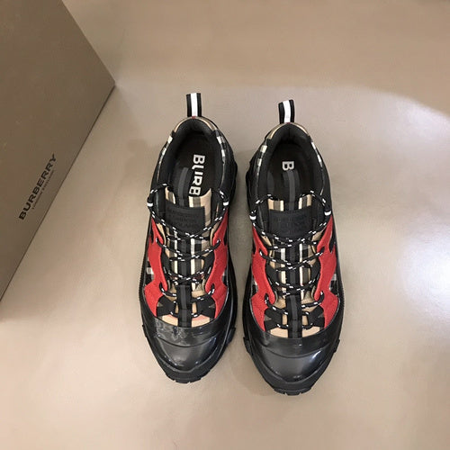 Burberry Beige Slip-On Sneakers - Full Silhouette View