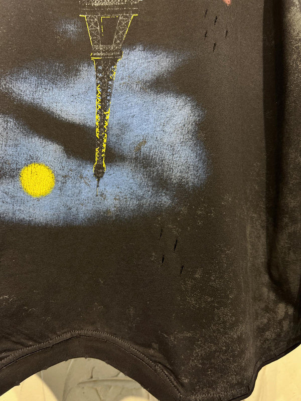 Close-up of Balenciaga designer clothing craftsmanship