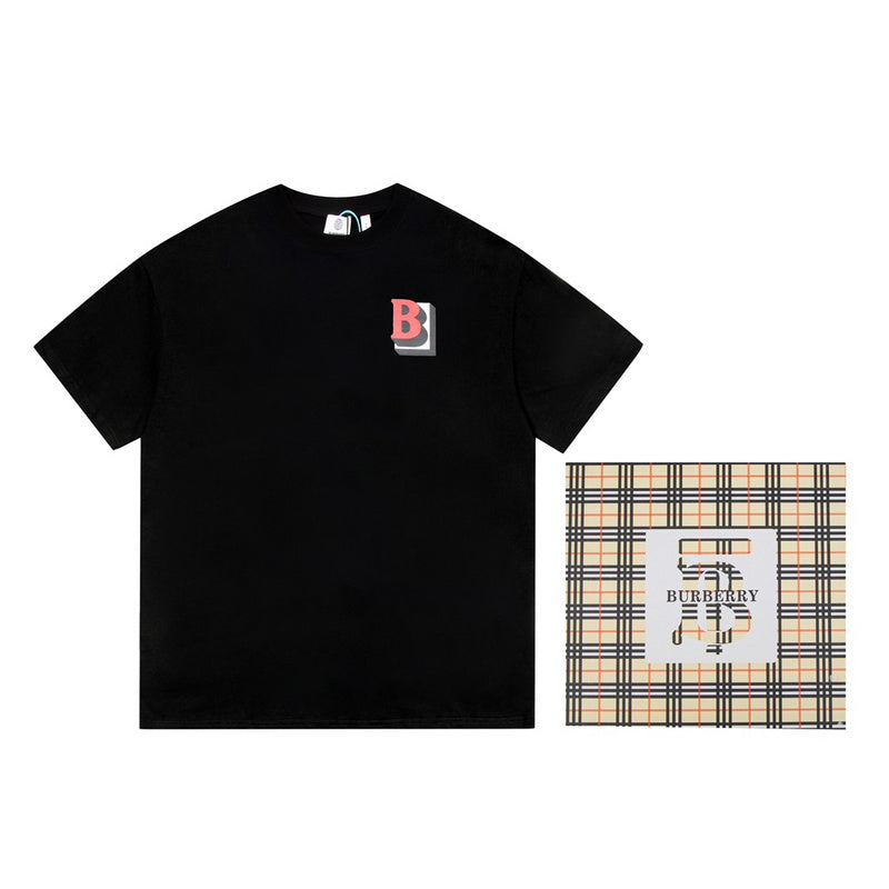 Burberry luxury t-shirt detail shot
