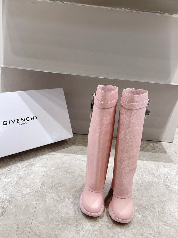 Givenchy Camel Platform Heels - Back View