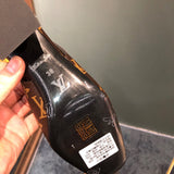Close-up of Louis Vuitton shoes craftsmanship