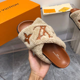Louis Vuitton Chocolate Brown High-Top Sneakers - Angled View