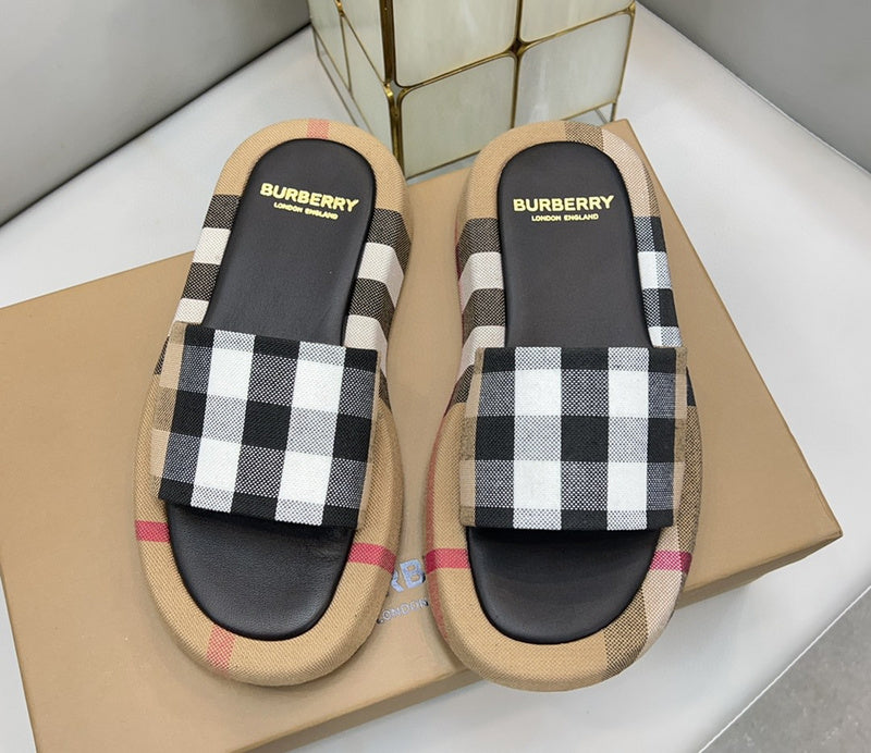 Burberry Camel High-Top Sneakers - Front View
