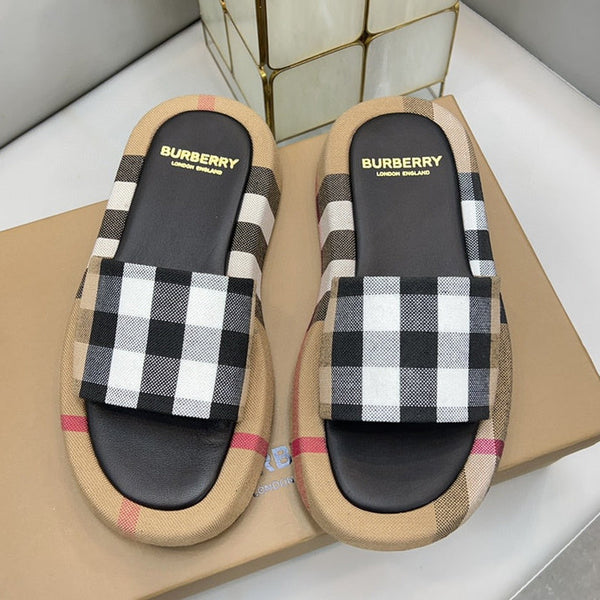 Burberry Camel High-Top Sneakers - Front View