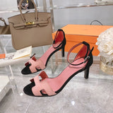 Hermès White Chunky Platform Sneakers - Front View
