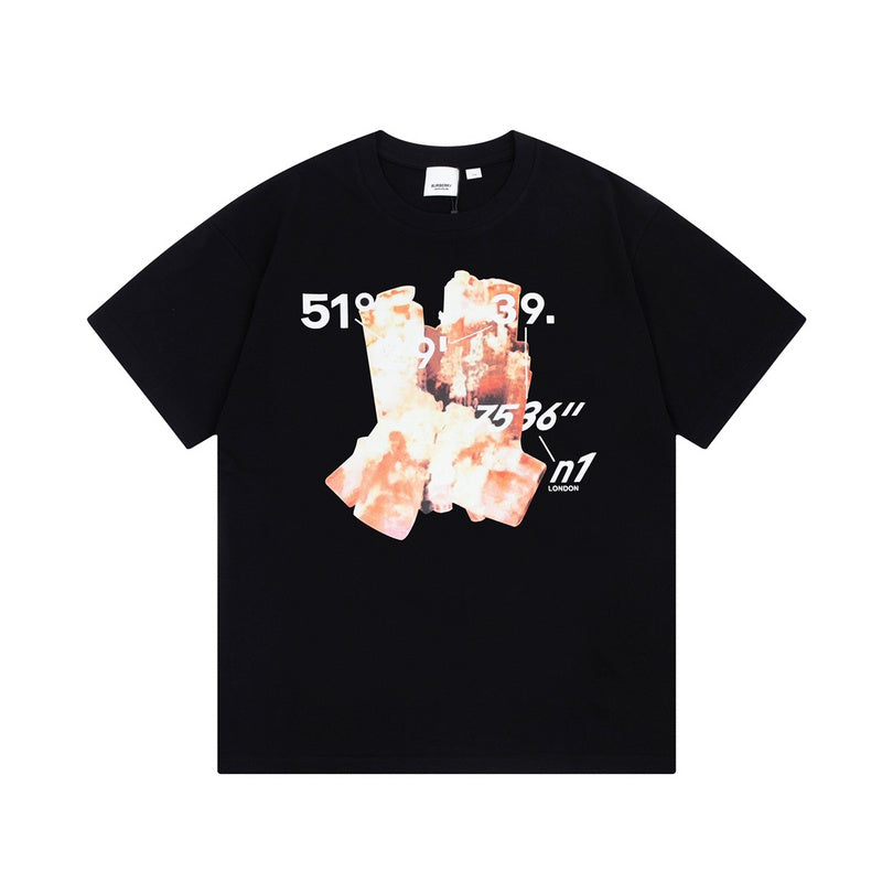Burberry luxury t-shirt detail shot
