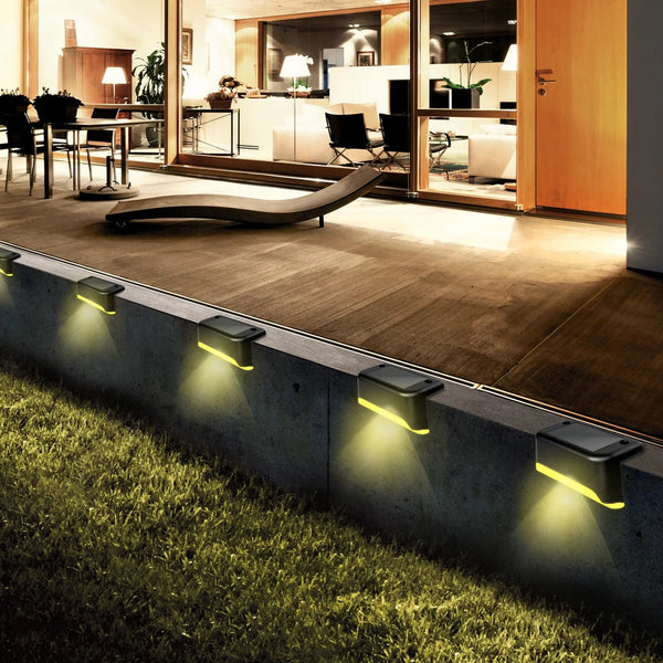 4 Pack Solar Deck Lights Outdoor