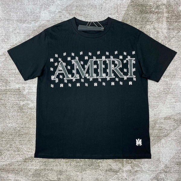 Amiri luxury t-shirt detail shot