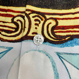 Close-up of Amiri t-shirt craftsmanship