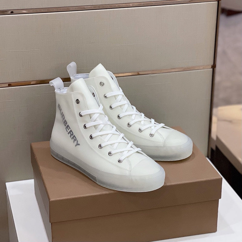 Burberry Beige Slip-On Sneakers - Back View