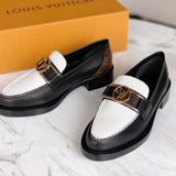 Close-up of Louis Vuitton shoes craftsmanship