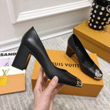 Louis Vuitton White Pointed-Toe Stiletto Heels - Front View