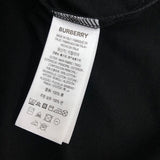 Close-up of Burberry t-shirt craftsmanship