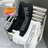 Close-up of Balenciaga designer clothing craftsmanship