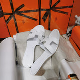 Hermès Red Crisscross Strap Sandals - Heel Detail View