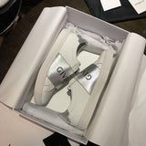 Givenchy Nude Ankle Strap Heels - Angled View