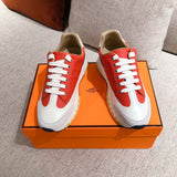 Hermès White High-Top Sneakers - Full Silhouette View