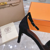 Hermès White Chunky Platform Sneakers - Side Profile View