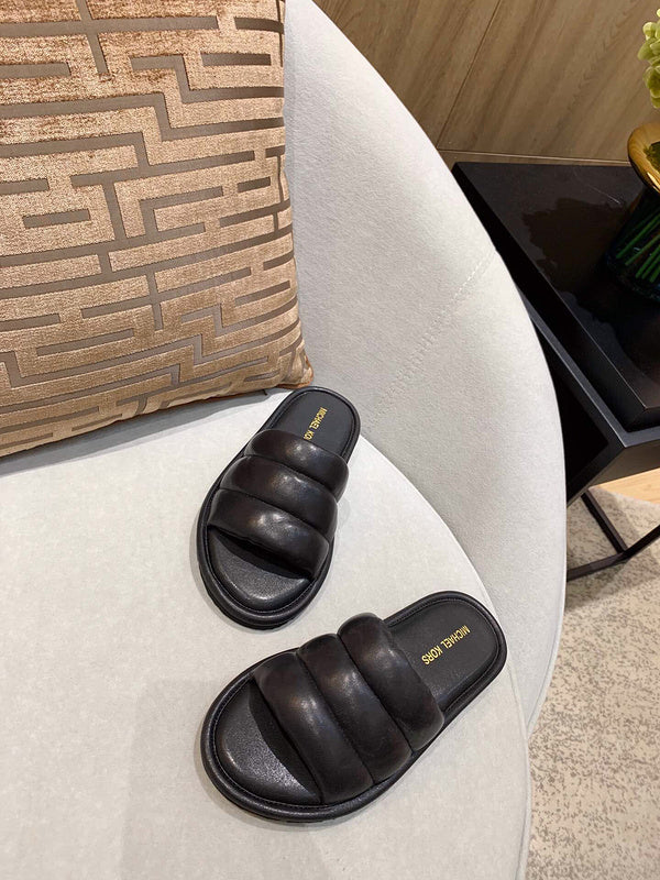 Balenciaga Nude Block Heel Sandals - Detail Shot of Craftsmanship