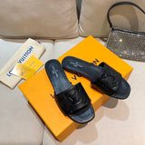 Louis Vuitton shoes Style 232 - close-up of statement logo accent