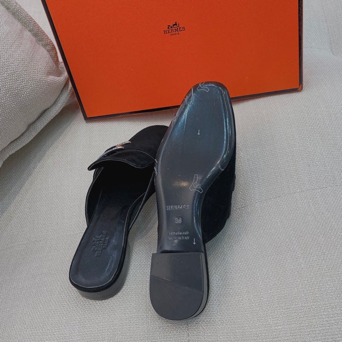Hermes shoes Style 384 - angled studio shot