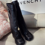 Givenchy Black Chunky Platform Sneakers - Front View